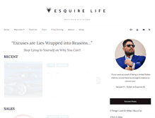 Tablet Screenshot of esquirelife.com